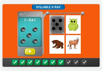 Syllable X-ray in Smarty Ears Online